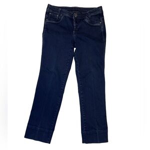 Kuhl Born Jeans Straight Leg Dark Blue Stretch‎ Denim 6 Comfy Gorpcore Outdoor